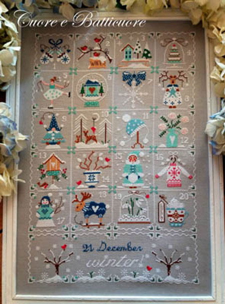 Shabby Winter Calendar 218 x 345  Cuore E Batticuore 19-1026 YT