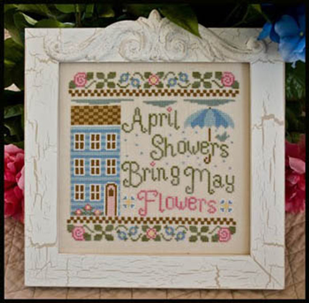 April Showers 106w x 106h Country Cottage Needleworks 11-1449 YT