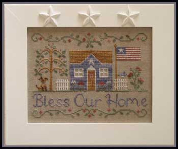 Bless Our Home 111w x 84h Country Cottage Needleworks 08-1553