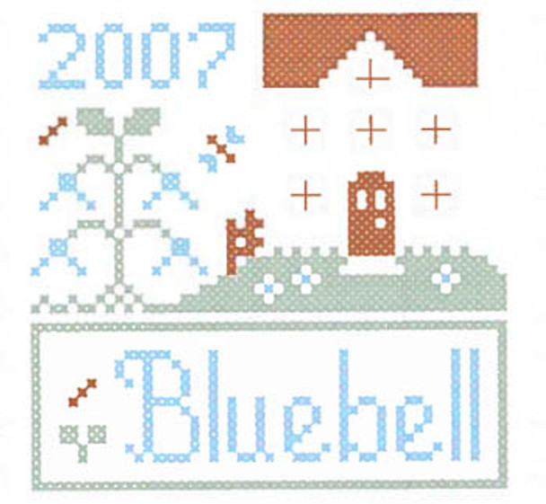 Bluebell (w/threads) 61w x 61h Country Cottage Needleworks 12-2296