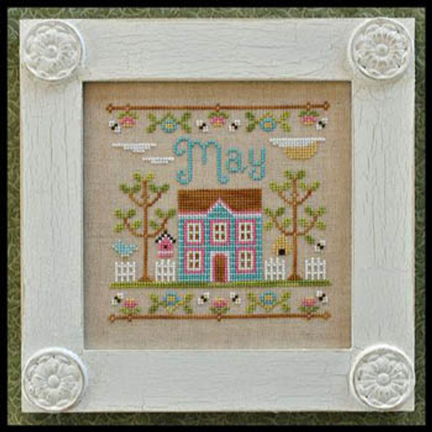 Cottage Of The Month-May 77x77 Country Cottage Needleworks 12-1436