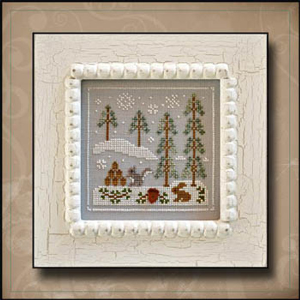 Frosty Forest 4-Snowy Friends 65 x 65 Country Cottage Needleworks 14-1217