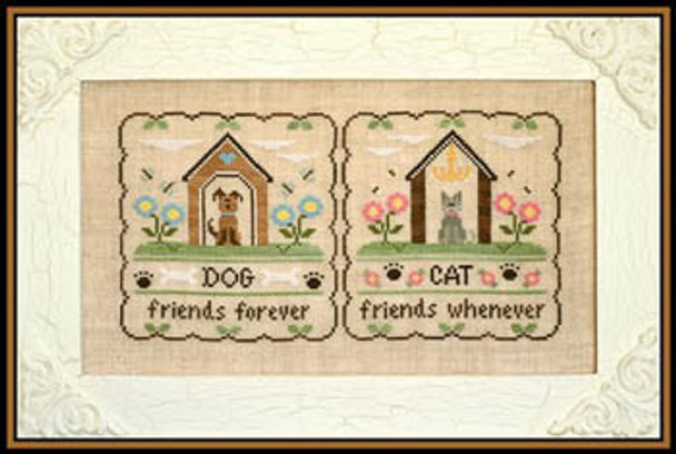 Furry Friends 160 x 83 Country Cottage Needleworks 15-1115 YT