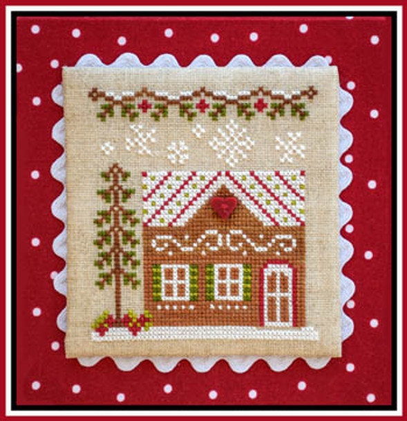 Gingerbread Village 10-Gingerbread House 7 55w x 60h Country Cottage Needleworks 16-1812