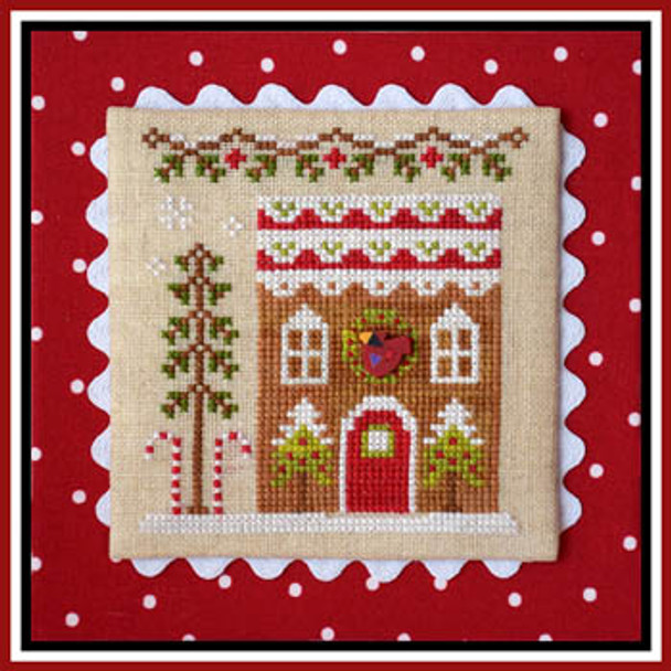 Gingerbread Village 6-Gingerbread House 4 55w x 60h Country Cottage Needleworks 16-1387