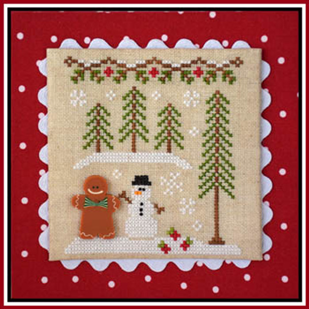 Gingerbread Village 7-Gingerbread Boy And Snowman 55w x 60h Country Cottage Needleworks 16-1537 YT