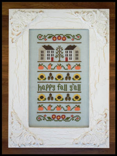 Happy Fall Y'all 73w x 106h Country Cottage Needleworks 17-1987 YT