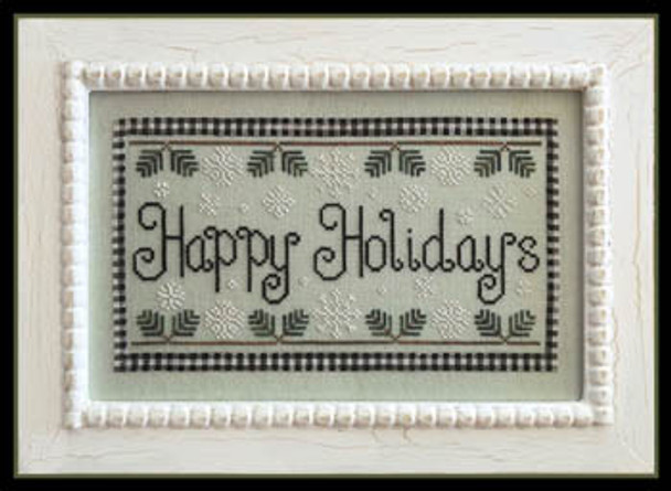 Happy Holidays 154w x 86h Country Cottage Needleworks 18-2658 YT