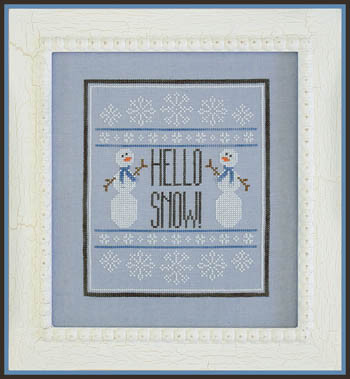 Hello Snow 93w x 107h Country Cottage Needleworks 17-2358 YT