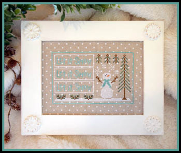 Let It Snow 95w x 63h Country Cottage Needleworks 16-2390 YT