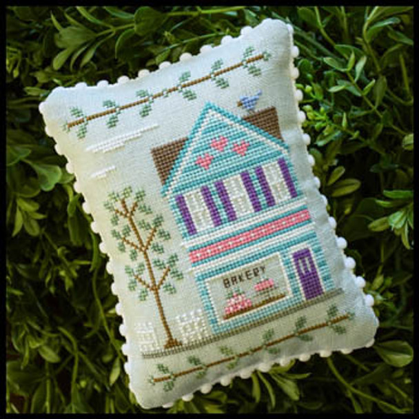 Main Street Bakery 59w x 83h Country Cottage Needleworks 18-1014 YT
