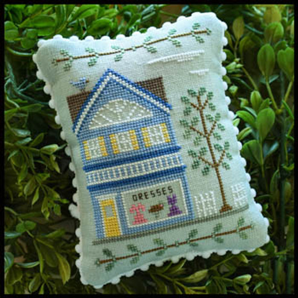 Main Street Dress Shop 59w x 83h Country Cottage Needleworks 17-1986