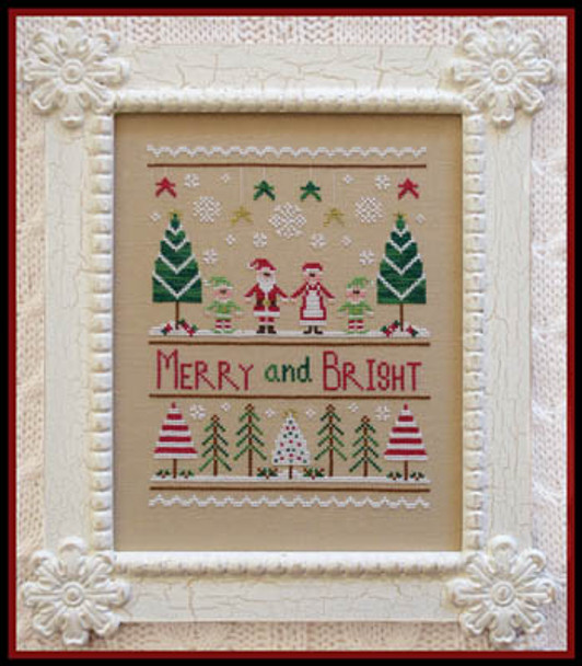 Merry And Bright 97w x 129h Country Cottage Needleworks 16-2318