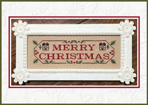 Merry Christmas 180w x 53h Country Cottage Needleworks 18-2347  YT