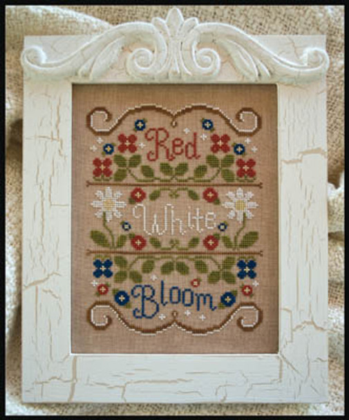 Red White And Bloom 83 x 112 Country Cottage Needleworks 11-1639