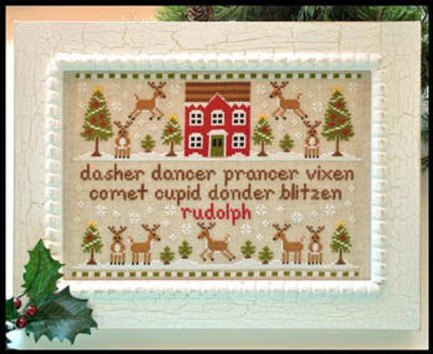 Reindeer Games 145 x 103 Country Cottage Needleworks 13-2598