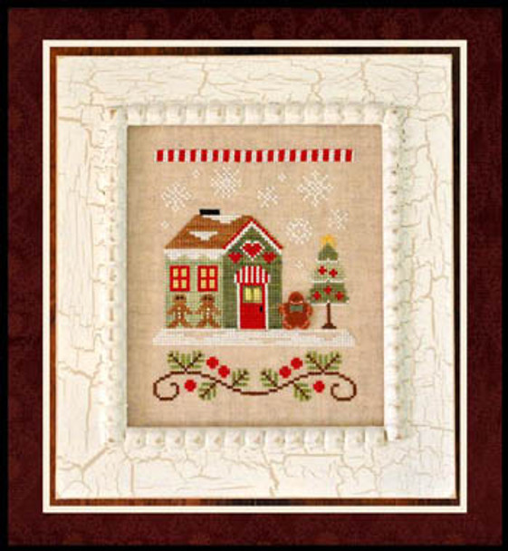 Santa's Village 10-Gingerbread Emporium 72 x 88 Country Cottage Needleworks 13-2237