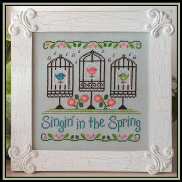 Singin In The Spring 103 x 103 Country Cottage Needleworks 13-1493 YT