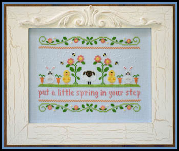 Spring In Your Step  113w x 82h Country Cottage Needleworks 17-1370