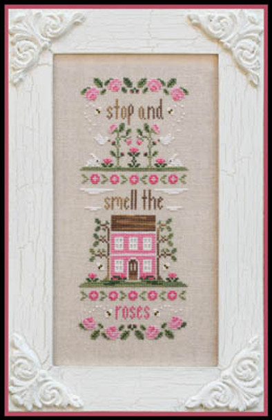 Stop And Smell The Roses 61w x 141h Country Cottage Needleworks 16-1662  YT