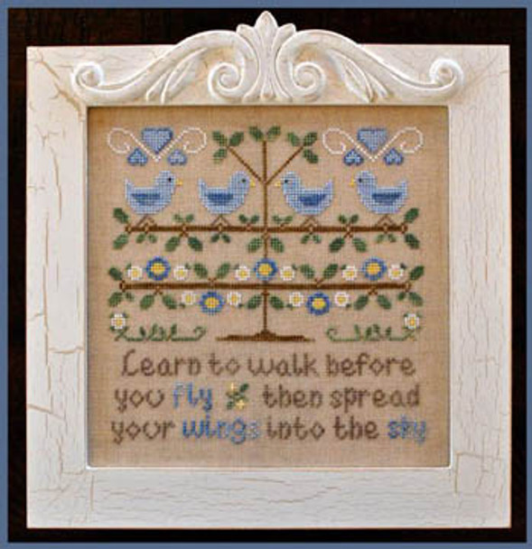 Walk Before You Fly 111x111 Country Cottage Needleworks 12-1437 YT