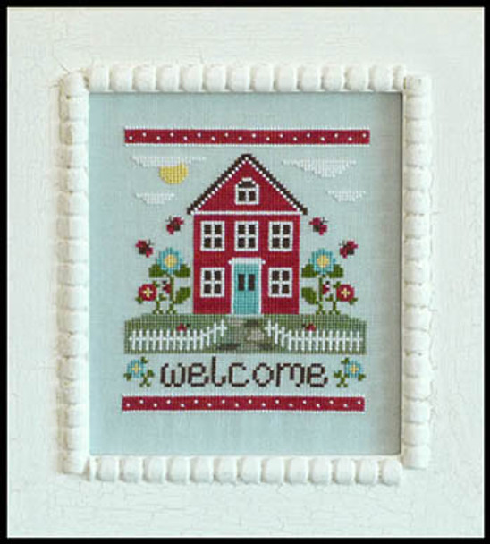 Welcome Home 71w x 86h Country Cottage Needleworks 14-1580