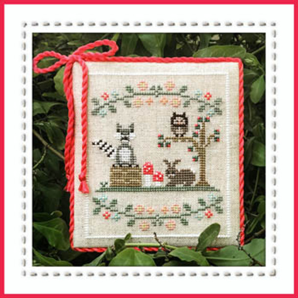 Welcome To The Forest 3 - Forest Raccoon And Friends 59w x 67h Country Cottage Needleworks 18-1881 YT