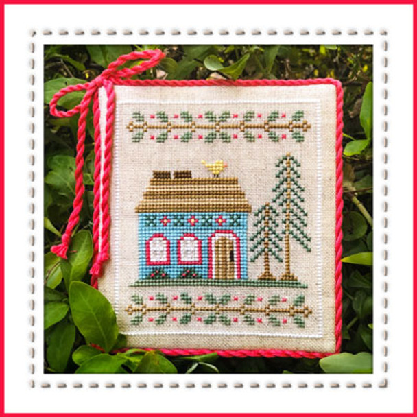 Welcome To The Forest 4 - Blue Forest Cottage 59w x 67hy Country Cottage Needleworks 18-2048