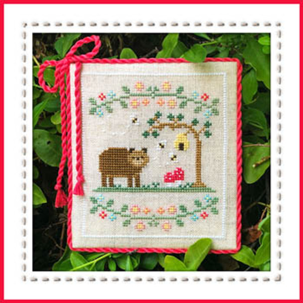 Welcome To The Forest 7 - Forest Bear 59w x 67h Country Cottage Needleworks 18-2346 YT