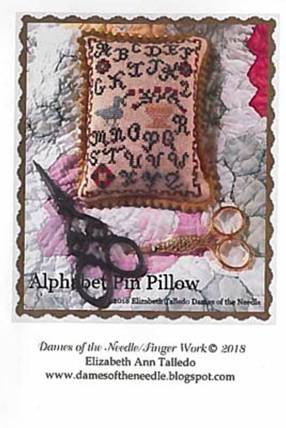 Alphabet Pin Pillow by Dames Of The Needle 18-1463