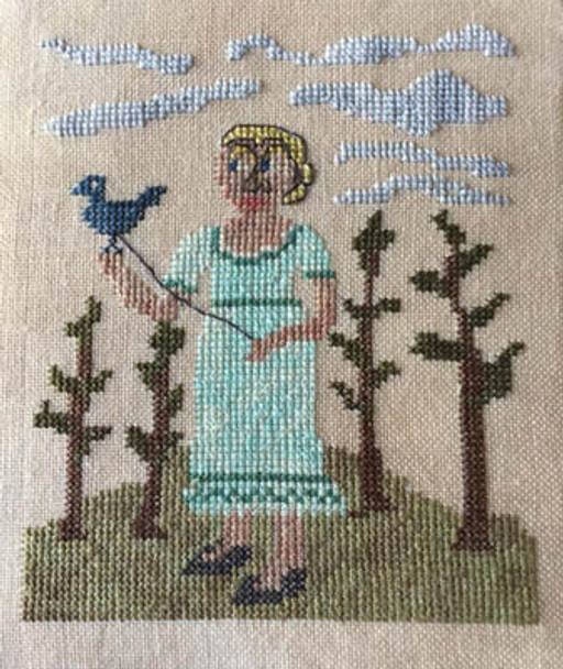 Prim With Bird by Dames Of The Needle 18-1721