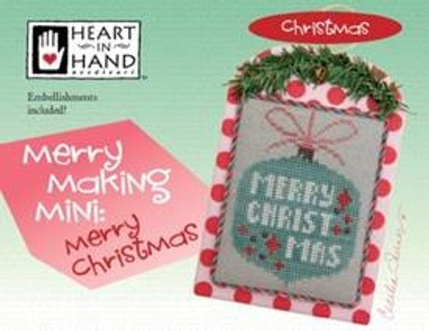 Merry Making Mini - Merry Christmas 39 x 56 Heart In Hand Needleart  18-2584