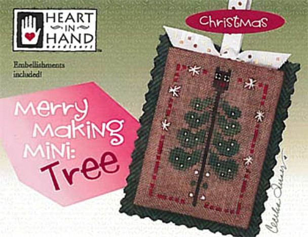 Merry Making Mini - Tree (w/emb) 33 x 48 Heart In Hand Needleart 17-2210