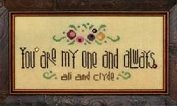 My One And Always (w/chm) 137w x 57h Heart In Hand Needleart 15-1790