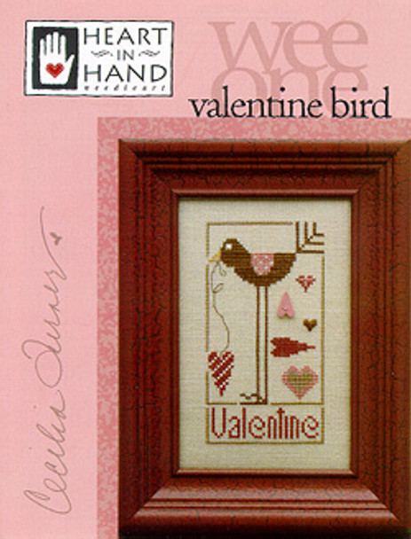 Valentine Bird (Wee One) Heart In Hand Needleart 03-3225