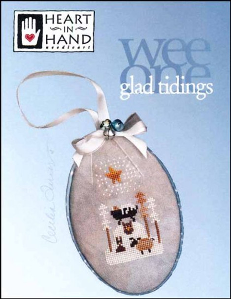 YT Wee One: Glad Tidings 32w x 55h. Heart In Hand Needleart