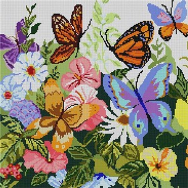 3308 Butterfly Garden 13 Mesh 14 x 14 Treglown Designs