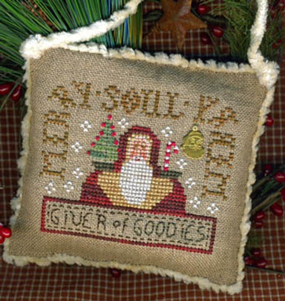 Merry Merry Soul (Santa Ornament 2013) 52w x 42h Homespun Elegance Ltd 13-2503