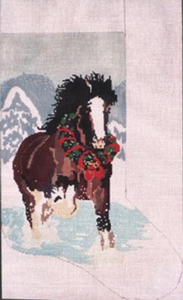 4036 Clydesdale Stocking 13 Mesh 21x12 Treglown Designs