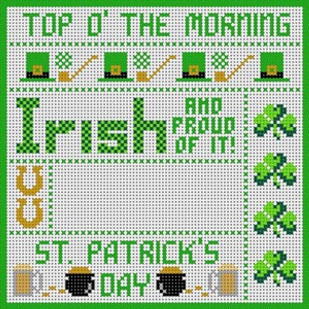 B-189 St. Patrick’s Day 13 Mesh 71⁄4x71⁄4 Treglown Designs