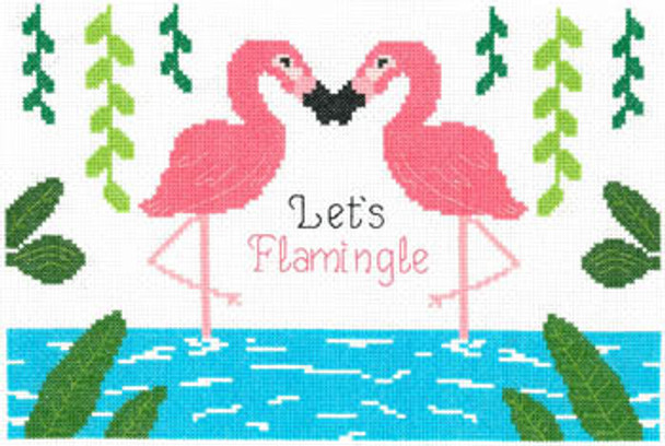 Let's Flamingle 150w x 100h Imaginating 18-1923 YT