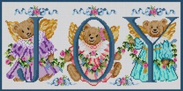 3311 Joy Bears 13 Mesh 16 x 8 Treglown Designs