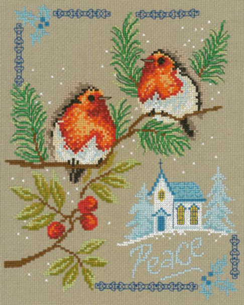 Peaceful Birds 110w x 139h Imaginating 17-2614