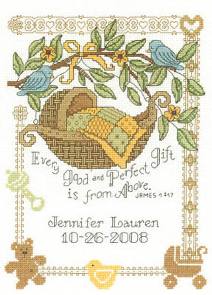 Perfect Gift Designed by Diane Arthurs. Stitch count for this design is 104h X 140v Imaginating 09-1057