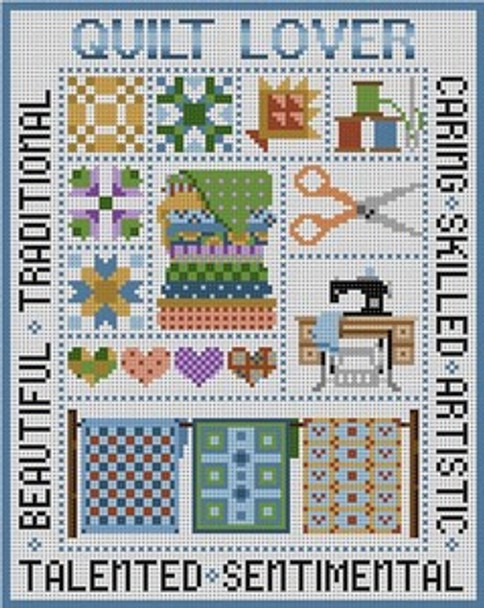 B-226 Quilt Lover 13 Mesh 81⁄4x101⁄2 Treglown Designs