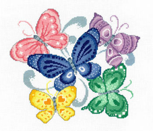 Spring Butterflies 129w x 139h Imaginating 17-1034
