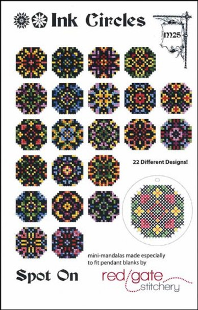 YT Spot On each design is 17 stitches square Ink Circles