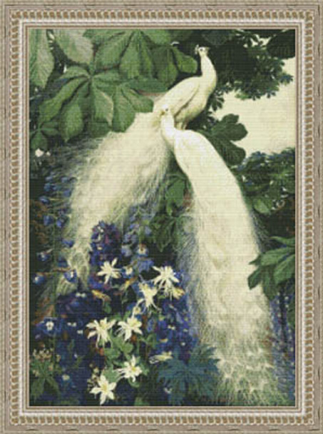 White Peacock Garden by Kustom Krafts 18-1038