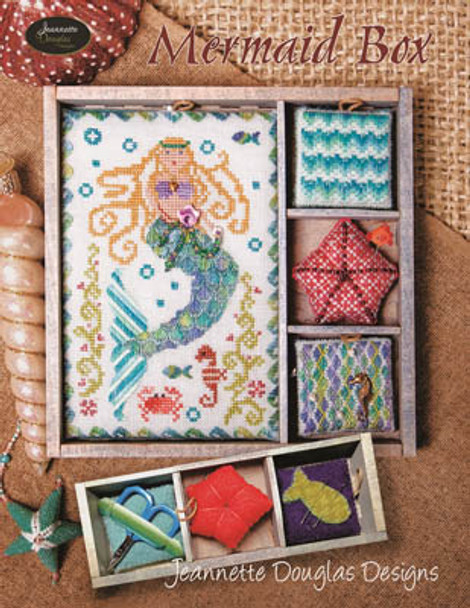 Mermaid Box  95w x 95h Jeannette Douglas Designs 18-1318