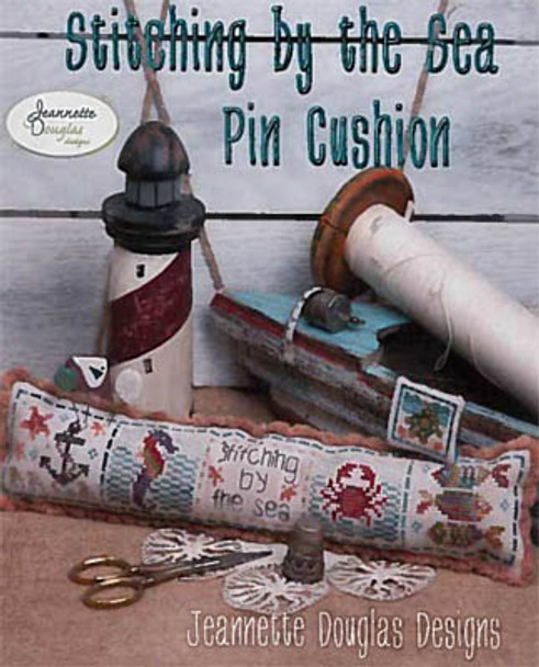 Stitching By The Sea Pin Cushion by Jeannette Douglas Designs 19-1249